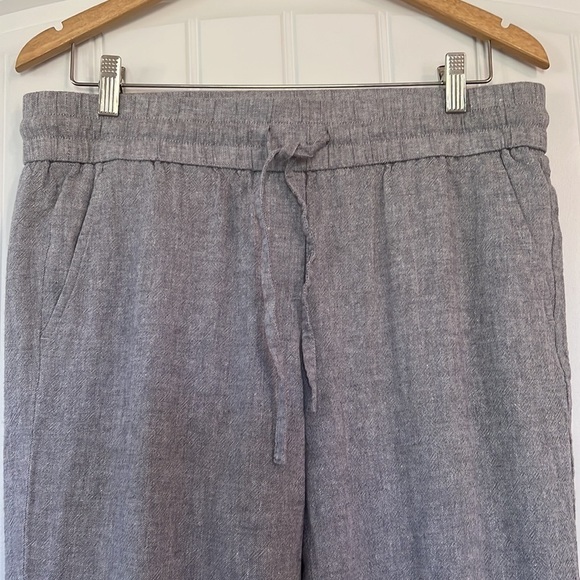 Ann Taylor Pull on Linen blend Pants Size Medium - Picture 2 of 6